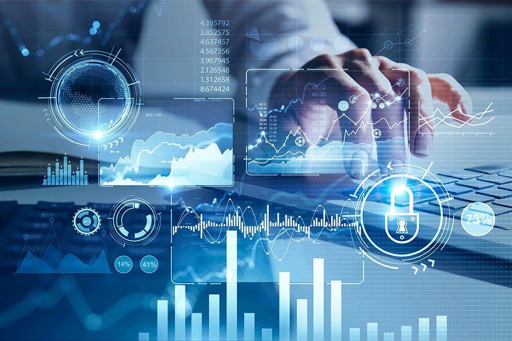 Dashboard con grafici finanziari e alert di compliance